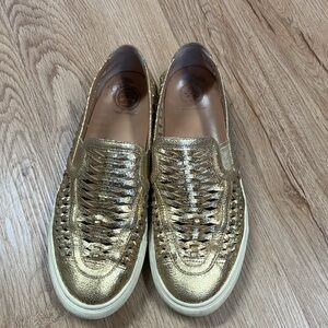 Tory Burch Gold Sneakers